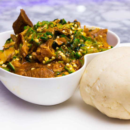 Okro Soup with Semo